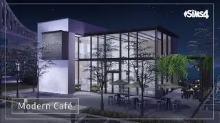 Modern Café | No CC | Sims 4 stop motion build