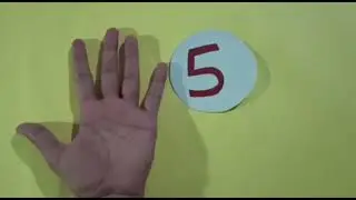 Counting and recognizing numbers 1 to 5 in English