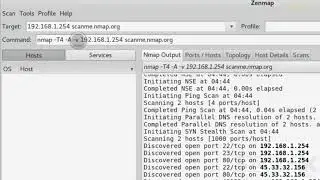 18. Working with Nmap GUI - Zenmap