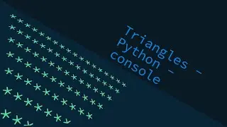 [Python] Triangles In Python Console