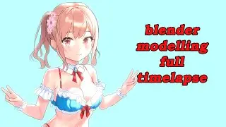 blender anime modelling: beach