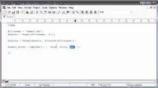 Beginner PHP Tutorial - 80 - The explode Function with File Handling Example