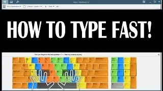 How to Type Fast Without Looking at the Keyboard or Your Fingers