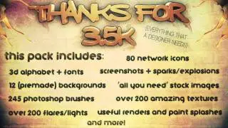 3.5k Gfx Pack! (BG PSD's, Flares, Textures, Logos + More!)