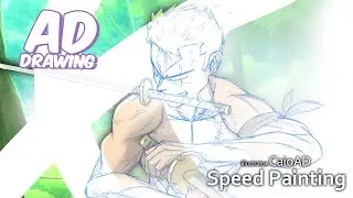 【speedpaint】| ADDrawing #93 Roronoa Zoro Fanart
