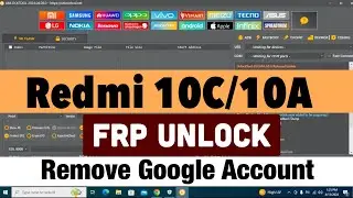 Redmi 10A/10C FRP Unlock By Unlock Tool Just One Click.