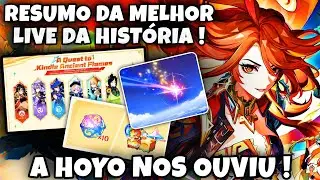 5 ESTRELAS GRATUITO, MUITAS GEMAS F2P E MELHORIAS NOS ARTEFATOS ! RESUMO DA LIVE DA 5.0