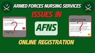 Issues in AFNS online registration 2024 | AFNS guideline