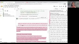 AI text generation using TensorFlow tutorial in google colab