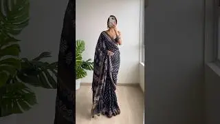 Festive outfit inspo 🖤. Got this saree from a flea market in Bangalore :) 