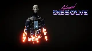 Screen-space cutout effect using Advanced Dissolve shader for Unity