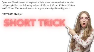 Question:The mean diameter to appropriate significant figures is : (NEET 2023 Manipur)