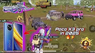 POCO X3 PRO  in 2025 PUBG Test 🔥| Smooth+Extreme Graphics🥵 LIVIK GAMEPLAY 🔥 | 4FINGER Player KD 8🔱😍