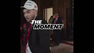 Donald Trump walks out to 'Many Men' during his stream with Adin Ross.