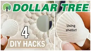 4 Brilliant Dollar Tree DIY hacks using Seashells