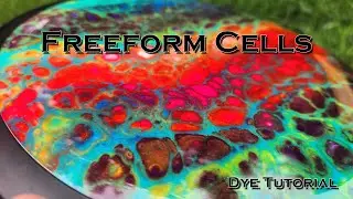 Classic Swipe Technique - Freeform Cell Dye Tutorial - #fluidart #discgolf