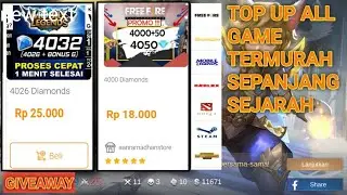 TOP UP DIAMOND MOBILE LEGENDS MURAH VIA PULSA | TOP UP DIAMOND FREE FIRE MURAH VIA PULSA