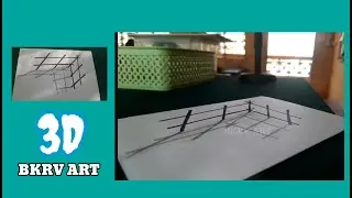 easy 3d drawing | 3d drawing | Simple 3D drawing instructions | BKRV art