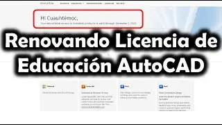 [AutoCAD] Renewing Education License for the third year