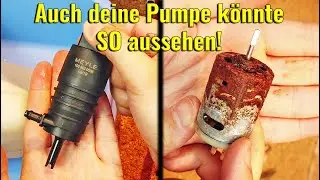 SCHWACHE, UNDICHTE Wischwasserpumpe wechseln - Test & Analyse | Windshield Washer Pump Replacement
