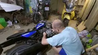 Неправильная сборка сцепления Honda FTR 223 и его исправление