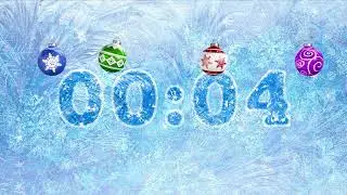 New Year Ice Countdown with ball and whiteout ball 5 minute | MDF Creative #stockvideos #christmas