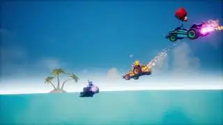 Who lives in a pineapple and races in Oh Baby Kart! Spongebob Squarepants!