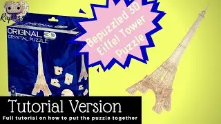 Bepuzzled 3D Crystal Puzzle- Eiffel Tower- Tutorial Version