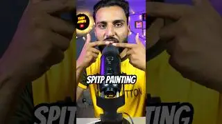 Asmr Spit Painting But Long video #asmr #asmrspitpainting #asmrlong