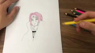 Share how to color the picture of Hitachi cartoon character