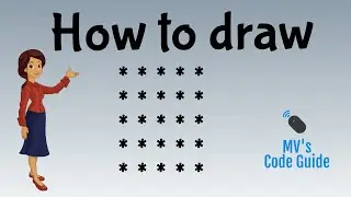 2. How to draw simple pattern in Python? | Basic Patterns in Python