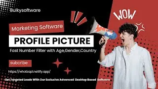whastapp profile filter | our exclusive advanced desktop number filter software