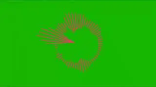 Audio Spectrum Green Screen Effect / NO COPYRIGHT.