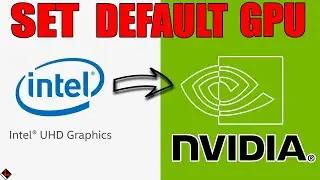 How to set nVidia default graphics card on Windows 10 laptop and computer. Switch from Intel UHD.