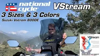 National Cycle VStream Short Mid and Tall Replacement Screens for Suzuki DL800DE V-Strom Motorcycles