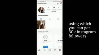 How get 30k Instagram followers in  1 minute (1 click process)