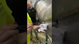 Cleaning the weld on 16 gauge Stainless Elbows