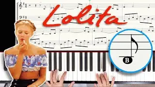 Lolita - Ennio MORRICONE - Piano tutorial with sheet music & note names