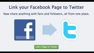 How to Link/Connect Facebook Account With Twitter Account/Profile
