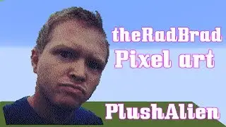 Minecraft Pixel Art SpeedBuild | theRadBrad