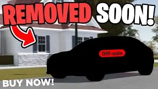 This Car Is Going OFF-SALE SOON... (Update News) - Roblox Greenville