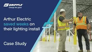 Arthur Electric saves weeks on install time thanks to Gripple's Game Changing Lighting solutions.