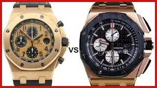▶ Audemars Piguet Royal Oak Offshore Rose Gold: 42mm Champagne vs. 44mm Black - COMPARISON