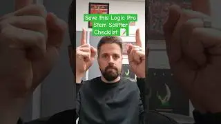 Logic Pro 11 Stem Splitter isn't working checklist 📝 