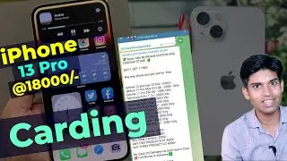 Only Rs.18000 Me iPhone 13 Pro Max Carding Fake or Real? Telegram Group Par carding Kya Hota Hai