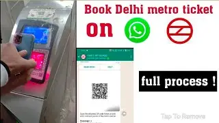 How to book delhi metro ticket by whatsapp