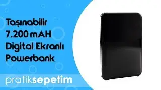 Taşınabilir 7200 Mah Digital Ekranlı PowerBank Ürün Tanıtımı