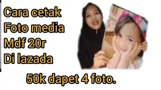 cara cetak foto online media MDF di lazada
