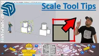 SketchUp Scale Tool Tip | Ctrl, Shift, Axes & Group Behavior Explained | Precision Modeling Tutorial