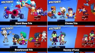 ALL TRIOS IN BRAWL STARS | Win & Lose Animations